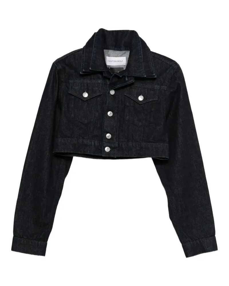 Viktor & Rolf Gekürzte Jeansjacke - Blau Blau