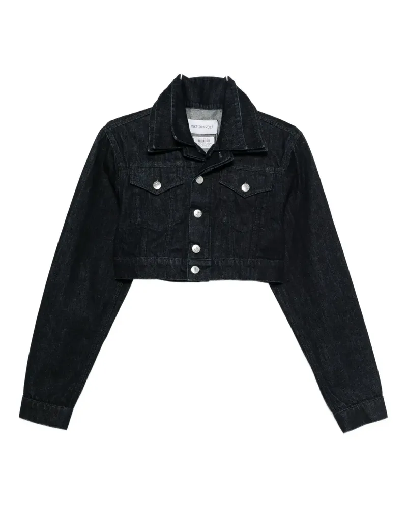Viktor & Rolf Gekürzte Jeansjacke - Blau Blau