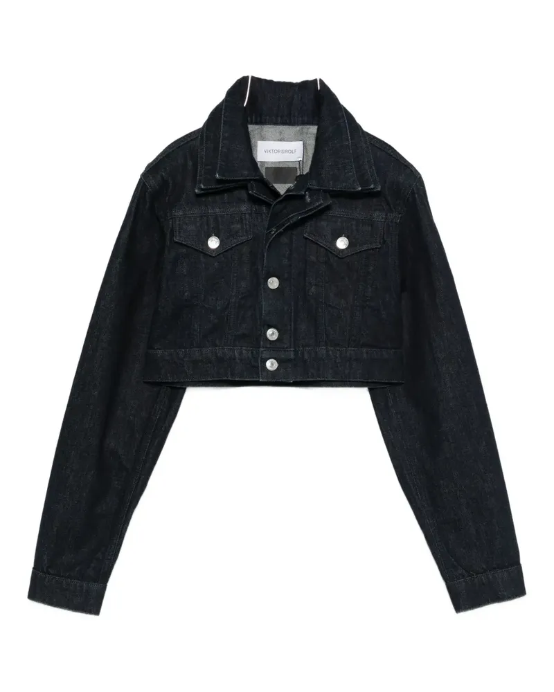 Viktor & Rolf Gekürzte Jeansjacke - Blau Blau