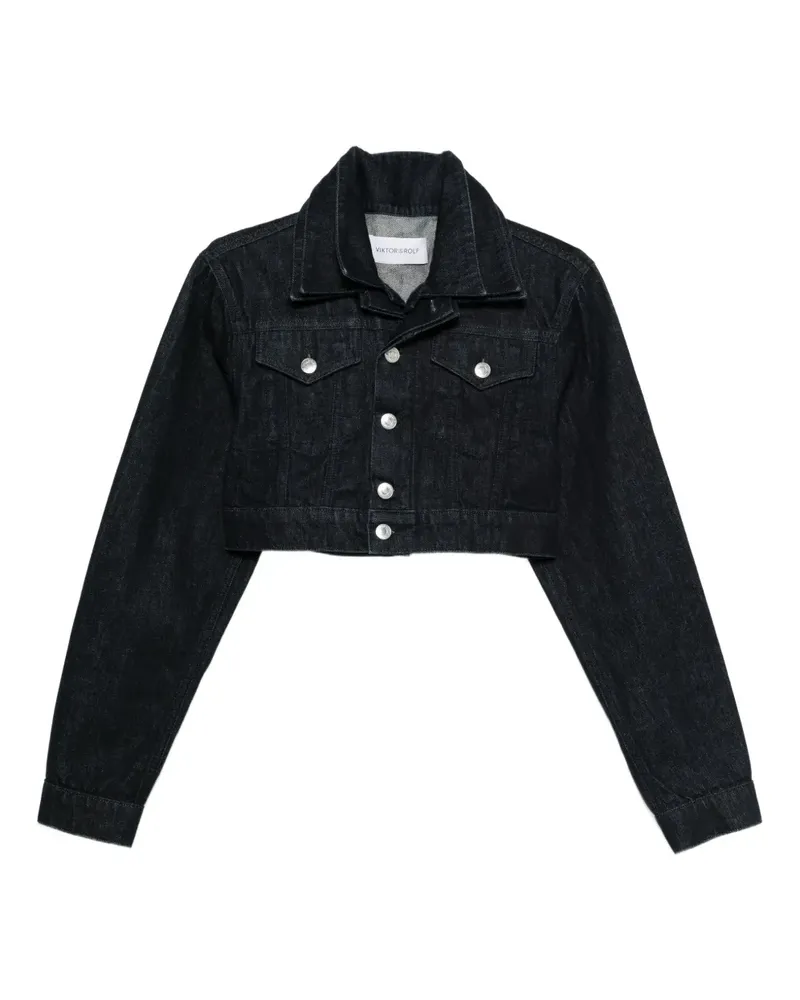Viktor & Rolf Gekürzte Jeansjacke - Blau Blau