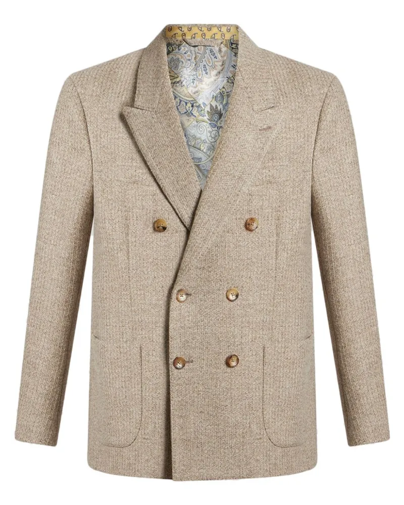 Etro Doppelreihiges Sakko - Nude Nude