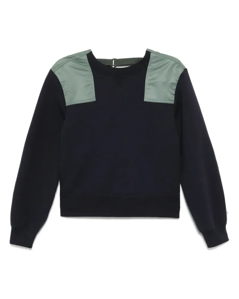 Sacai Sweatshirt mit Einsatz - Blau Blau