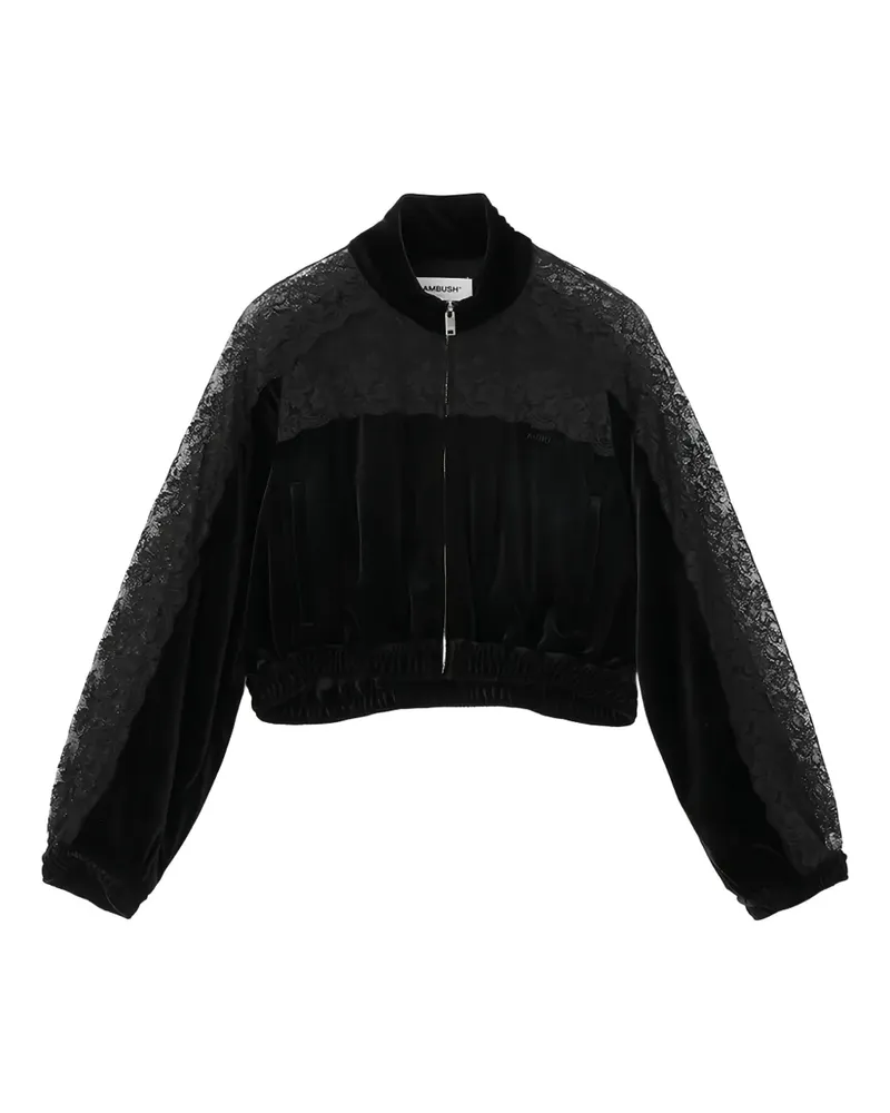 AMBUSH Bomberjacke mit Einsatz - Schwarz Schwarz