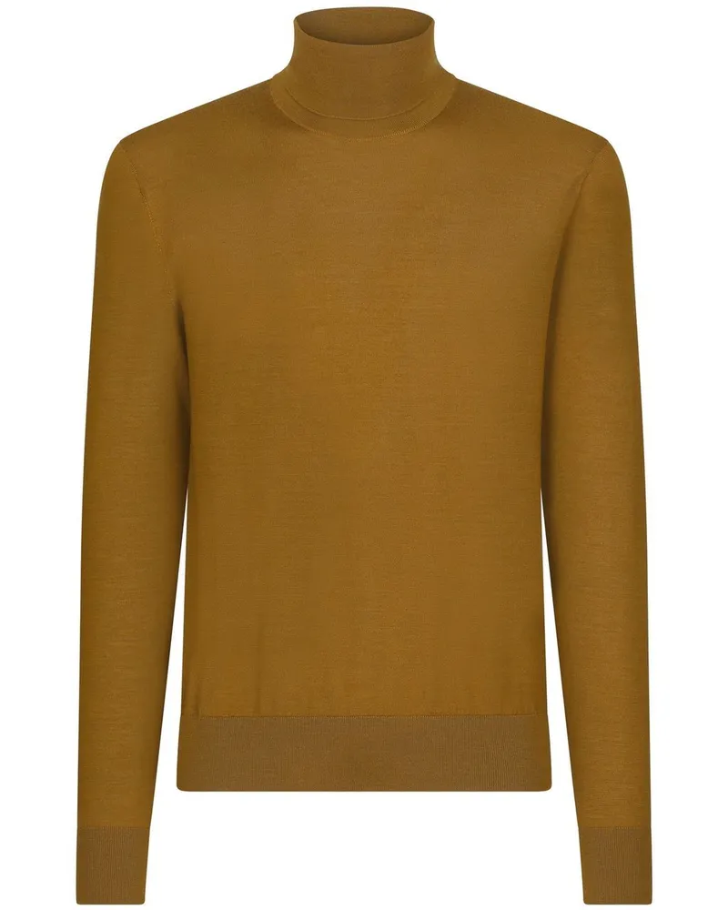 Dolce & Gabbana Klassischer Rollkragenpullover - Braun Braun