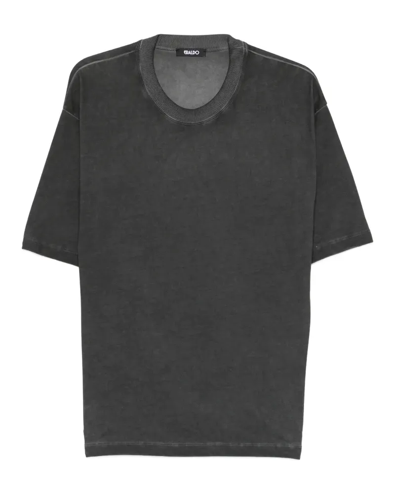 ERALDO faded-effect round-neck T-shirt - Schwarz Schwarz