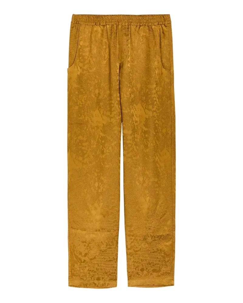 Delos jacquard-weave track pants - Gelb Gelb