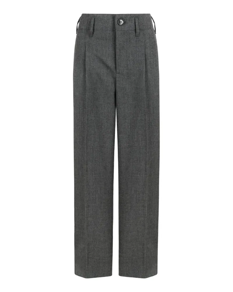 AMI Paris Hose mit Bundfalten - Grau Grau