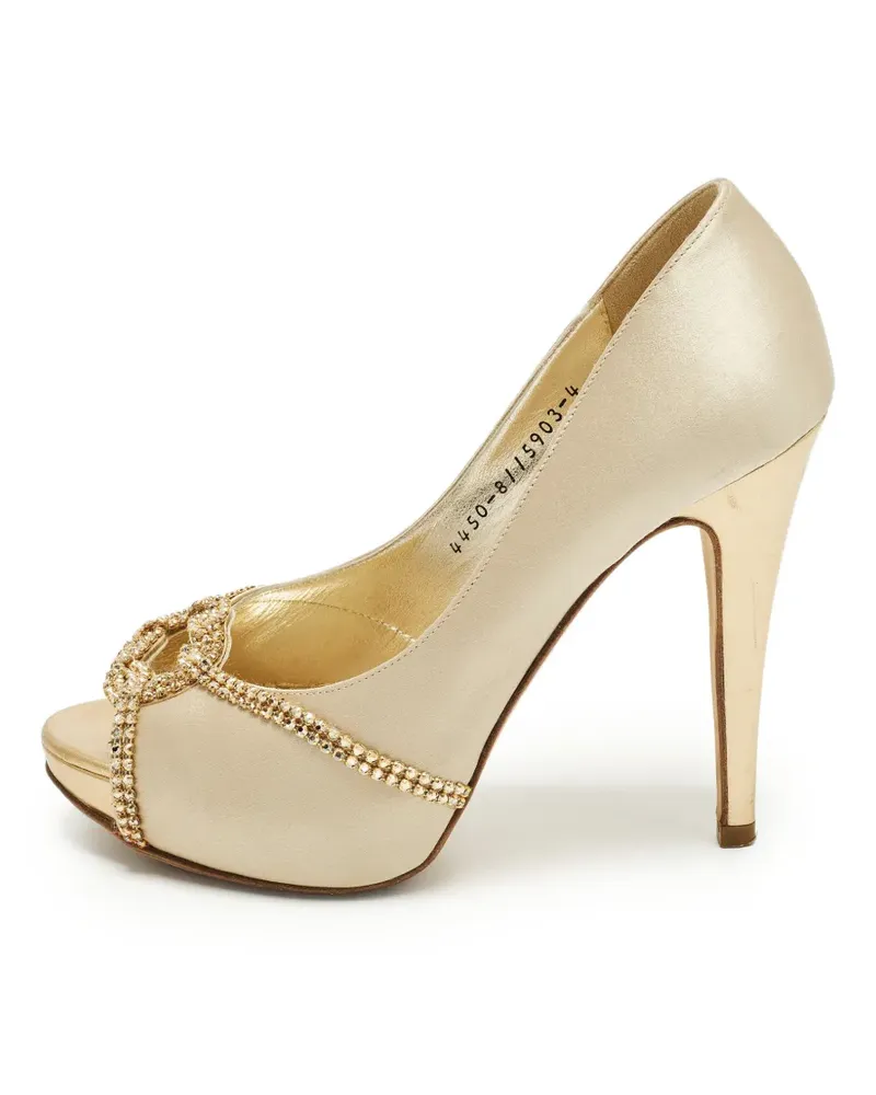 Gina Pumps mit Kristallen - Nude Nude