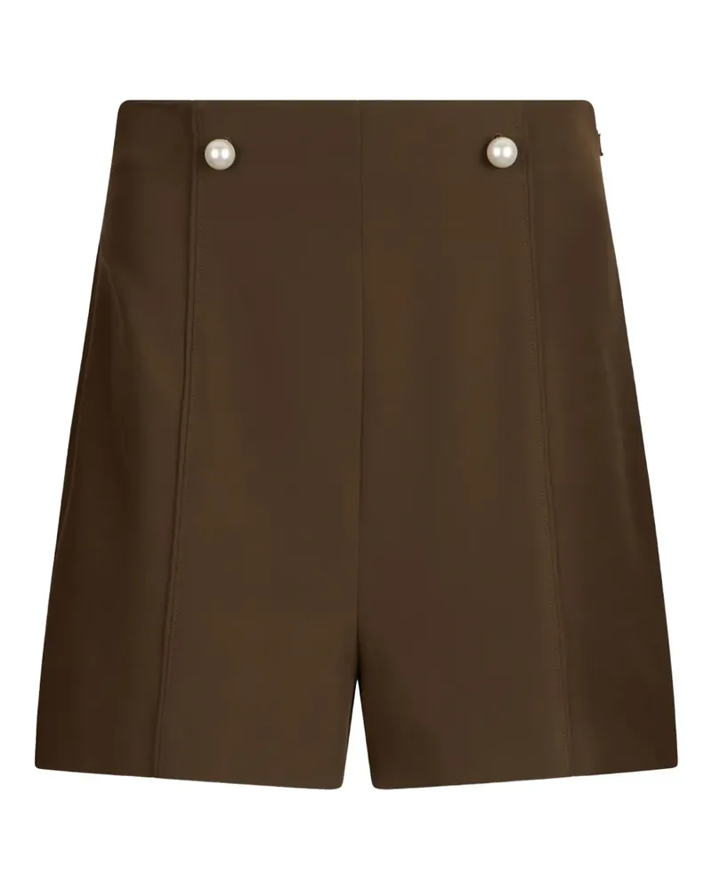 Liu Jo Shorts mit Perlenknöpfen - Braun Braun