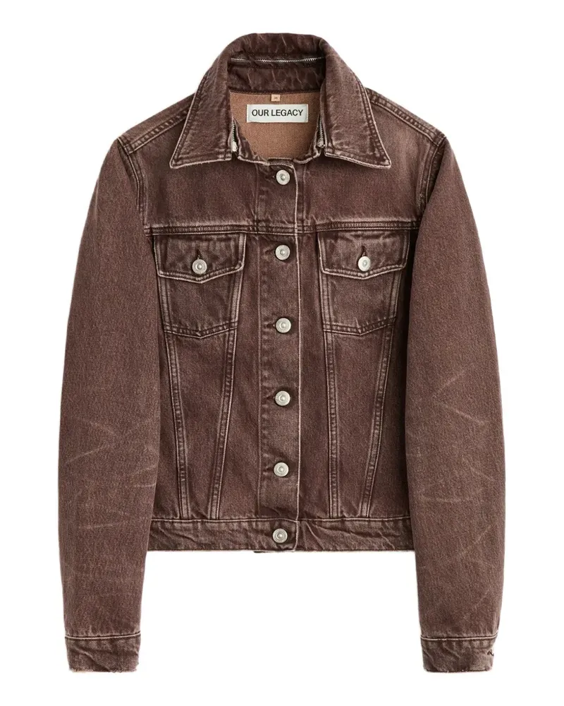 Our Legacy Geknöpfte Jeansjacke - Braun Braun