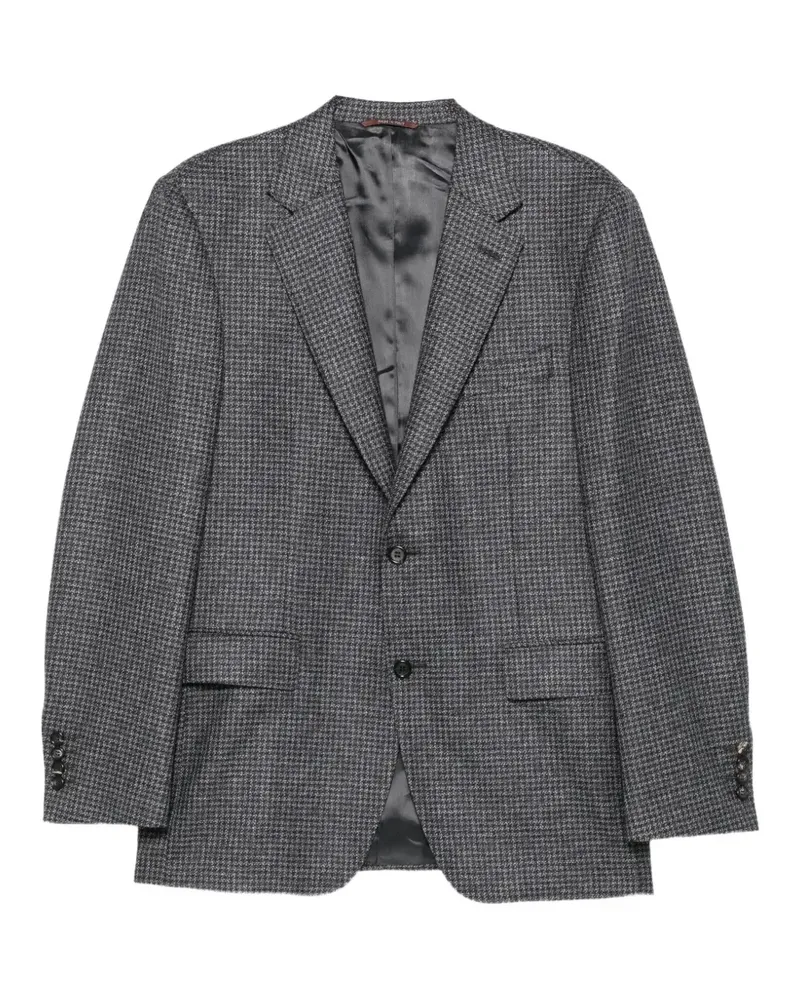 Canali houndstooth wool blazer - Grau Grau
