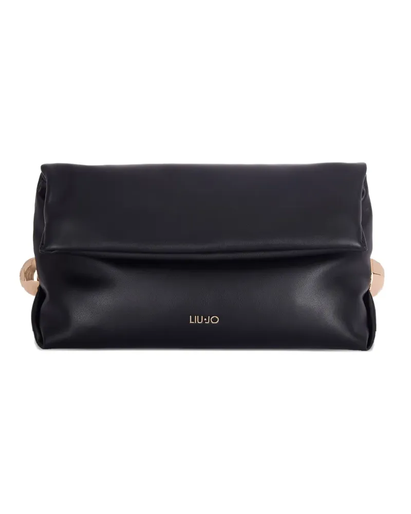 Liu Jo ring detail clutch bag - Schwarz Schwarz