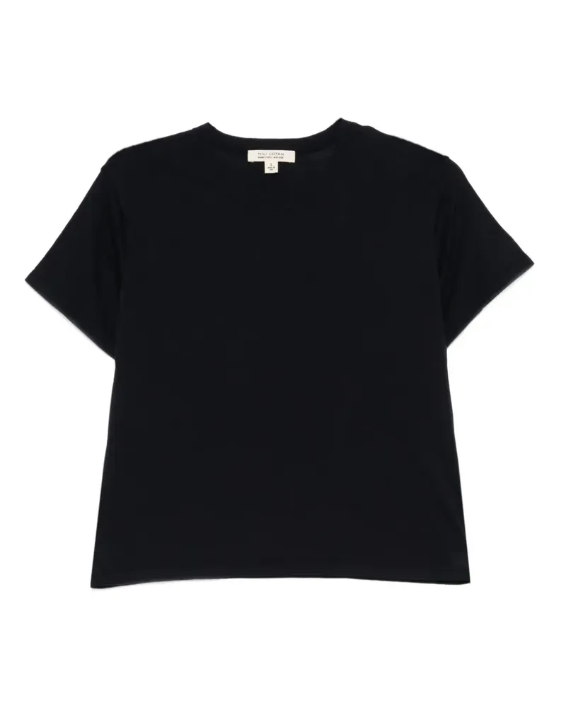 Nili Lotan T-Shirt mit kurzen Ärmeln - Blau Blau