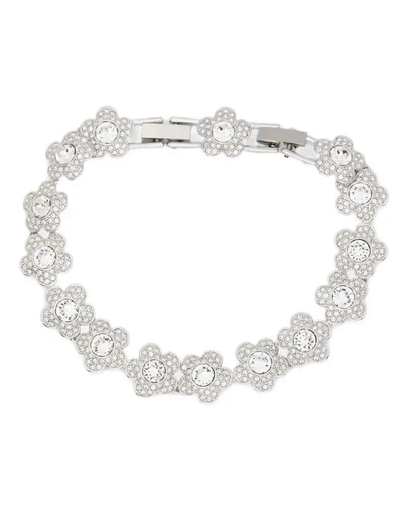 Swarovski x Ariana Grande Angelic floral crystal bracelet - Silber Silber