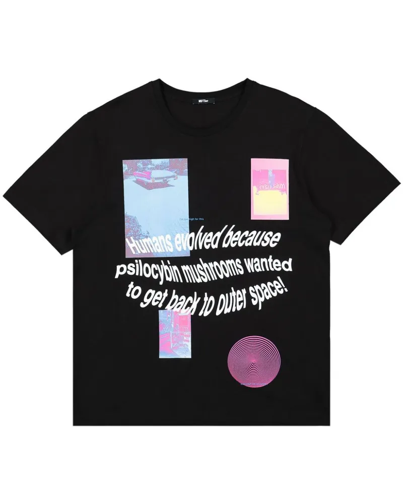 MSFTSrep T-Shirt mit grafischem Print - Schwarz Schwarz