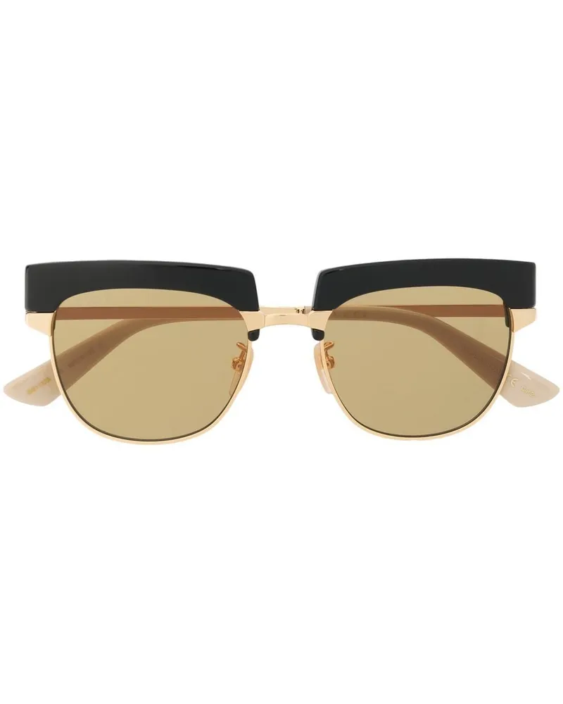 Gucci Sonnenbrille mit austauschbarem Gestell - Gold Gold
