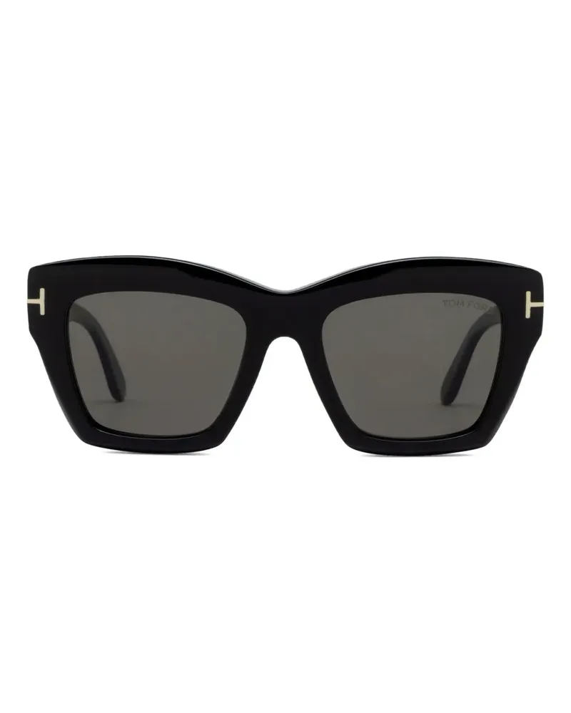 Tom Ford Geometrische Sonnenbrille aus Azetat - Schwarz Schwarz