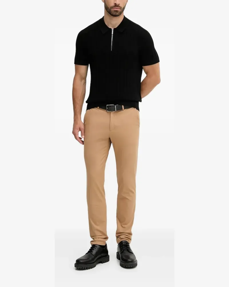 Michael Kors Geripptes Poloshirt - Schwarz Schwarz