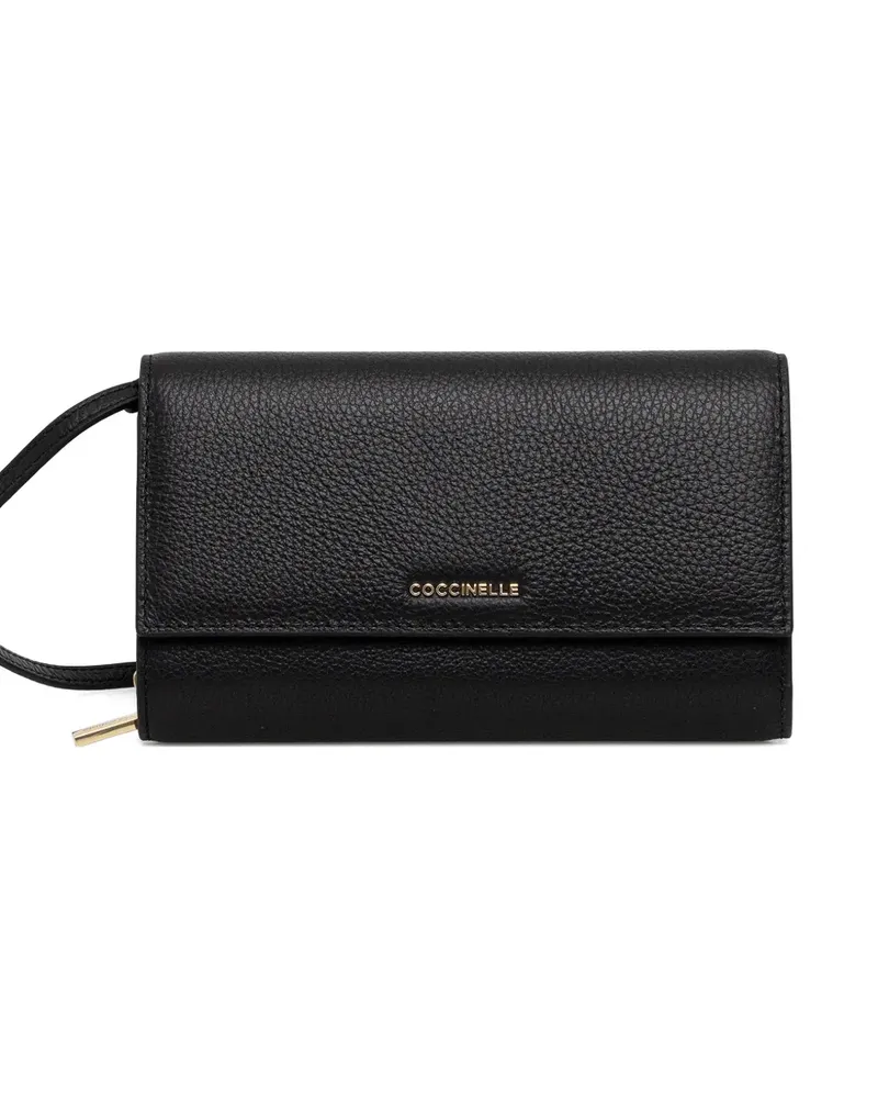 Coccinelle Metallic Soft wallet - Schwarz Schwarz