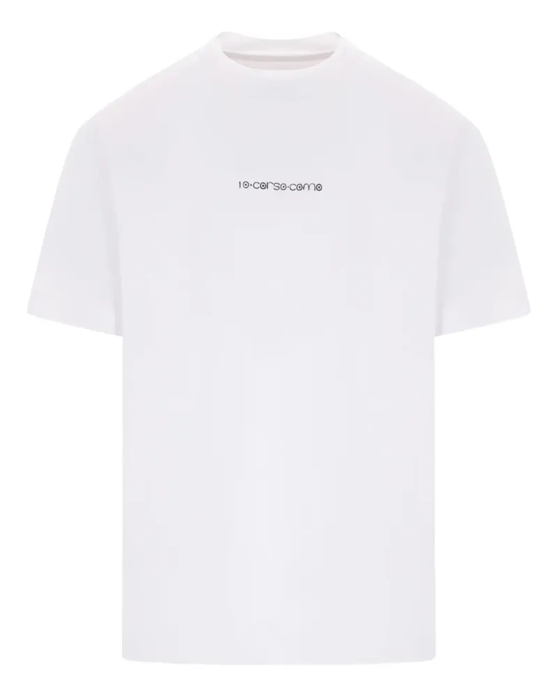 10 Corso Como T-Shirt mit Logo-Print - Weiß Weiß
