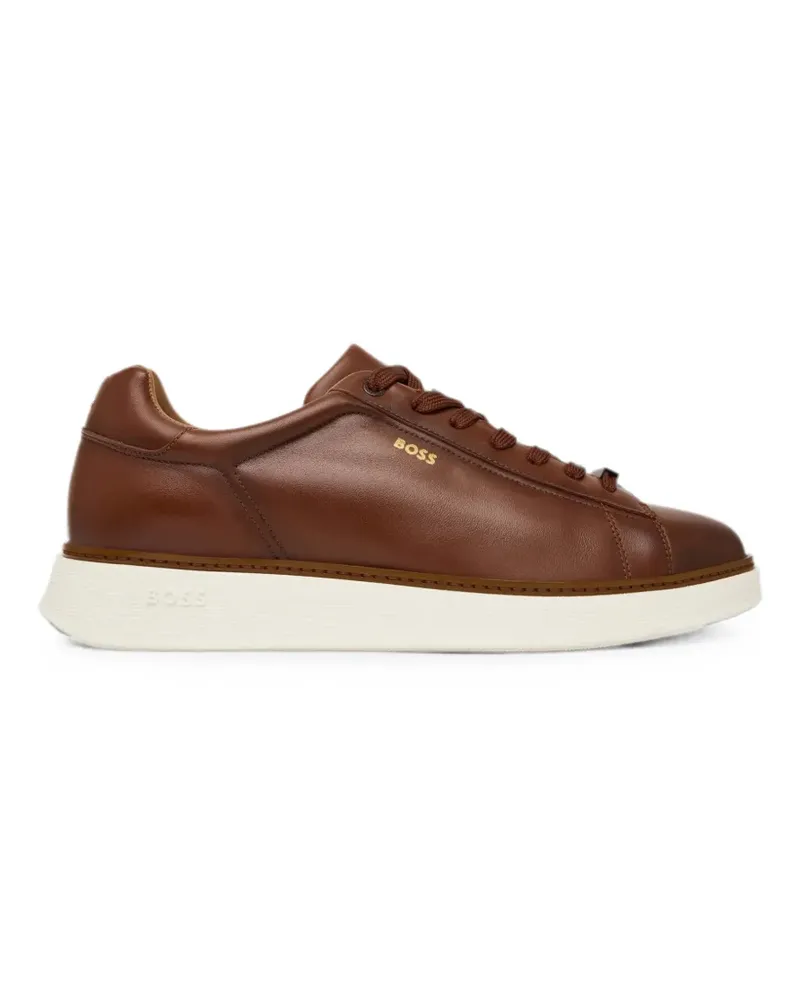 HUGO BOSS Sneakers mit Logo-Print - Braun Braun