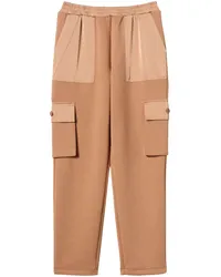 Twin-Set Cargohose aus Scuba-Jersey Nude