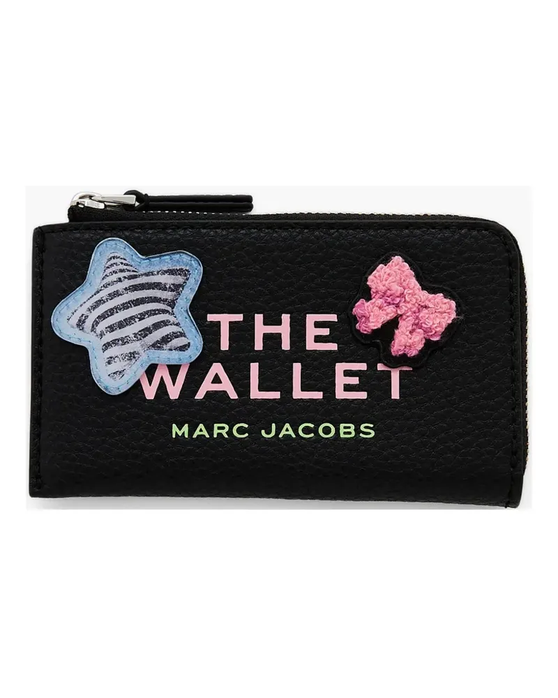 Marc Jacobs The Sticker Patch Portemonnaie - Schwarz Schwarz