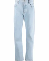 ATTICO Gerade High-Rise-Jeans Blau