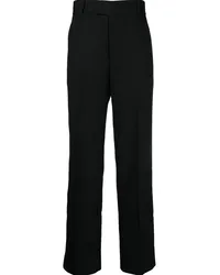 Kitsuné Klassische Straight-Leg-Hose Schwarz