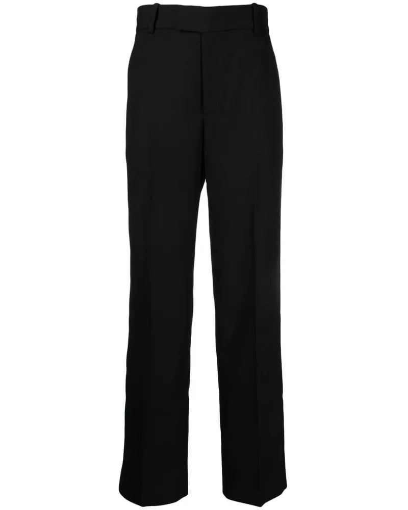 Kitsuné Klassische Straight-Leg-Hose Schwarz