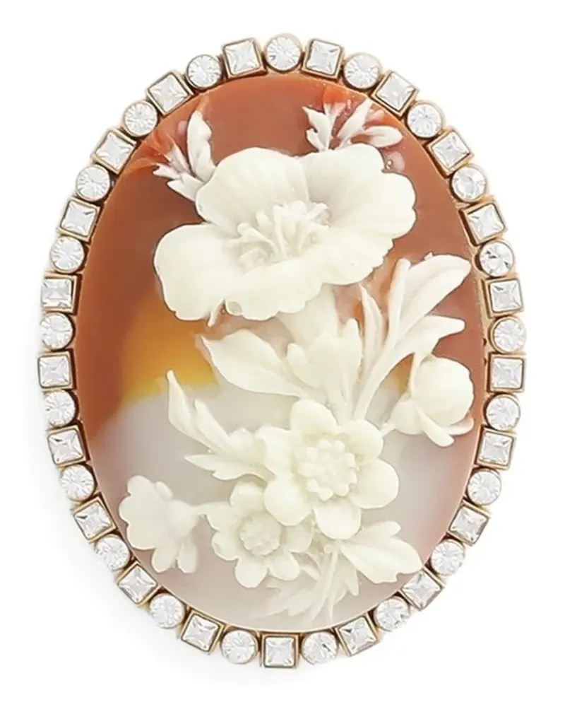 Dolce & Gabbana Ovale Cameo Brosche - Gold Gold