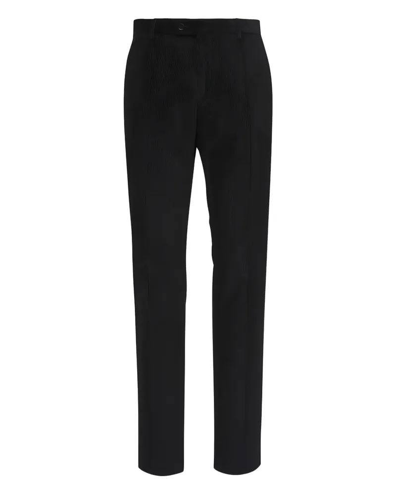 Maurizio Baldassari corduroy-texture trousers - Schwarz Schwarz