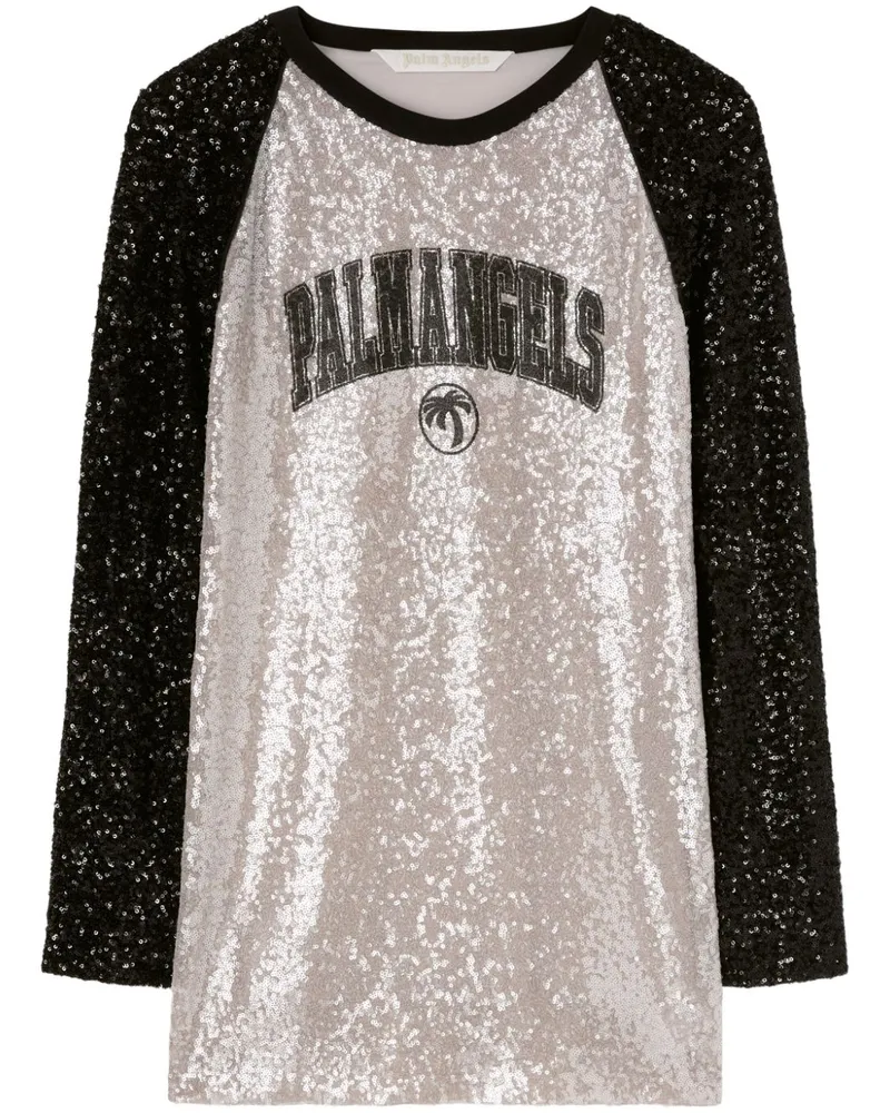 Palm Angels College Palm Minikleid - Grau Grau