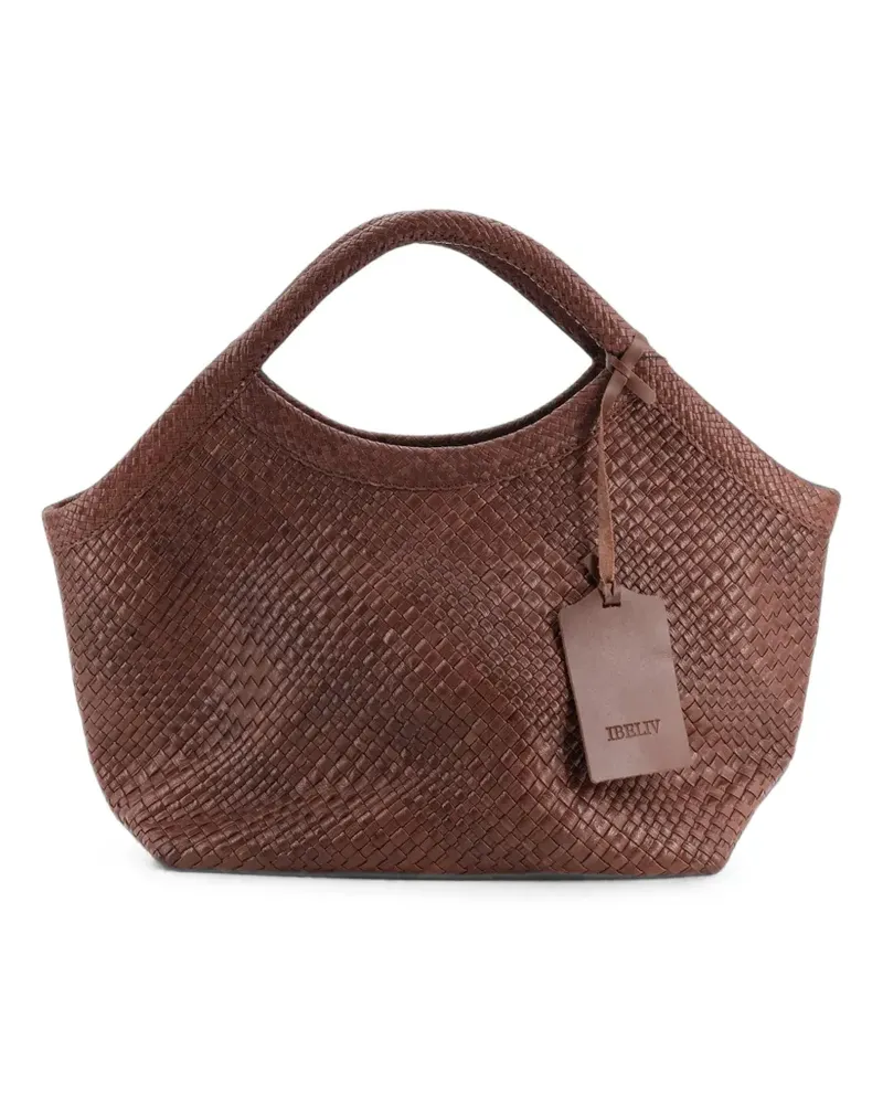 IBELIV Große Pure Schultertasche - Braun Braun