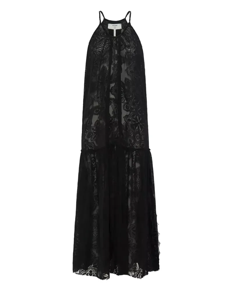 One Teaspoon lace pleated dress - Schwarz Schwarz