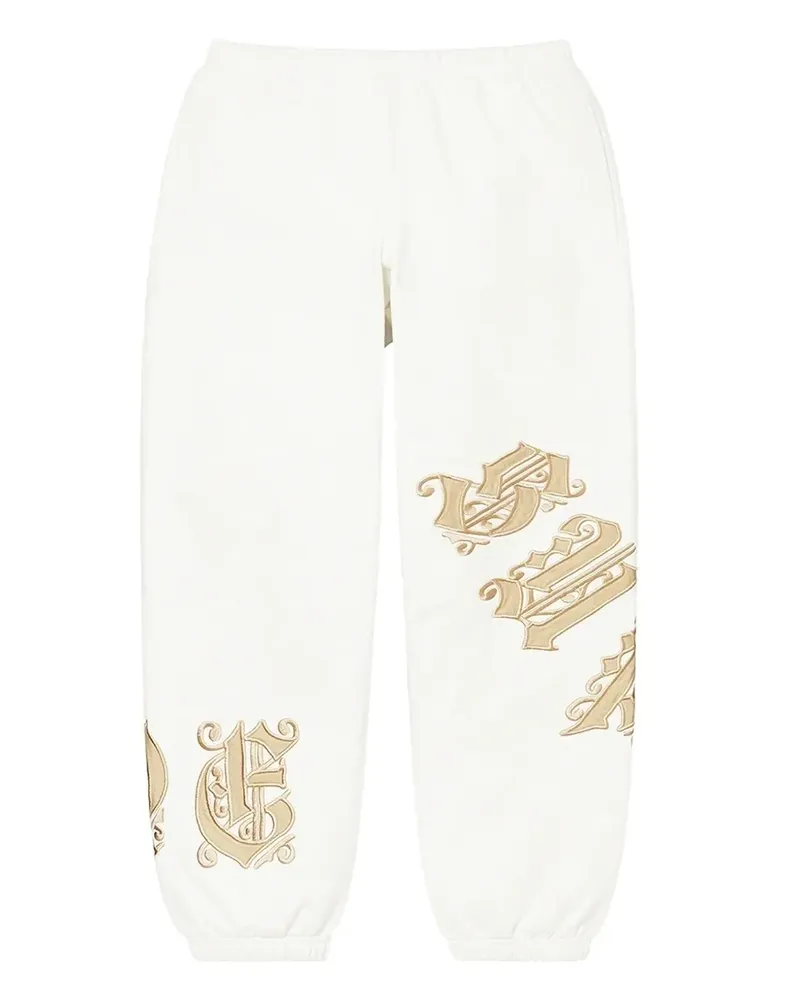 Supreme Being Old English track pants - Weiß Weiß