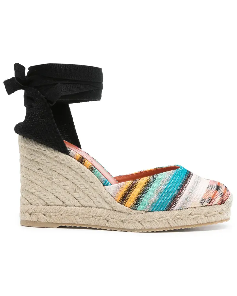 Missoni Gestreifte Espadrilles 90mm - Nude Nude