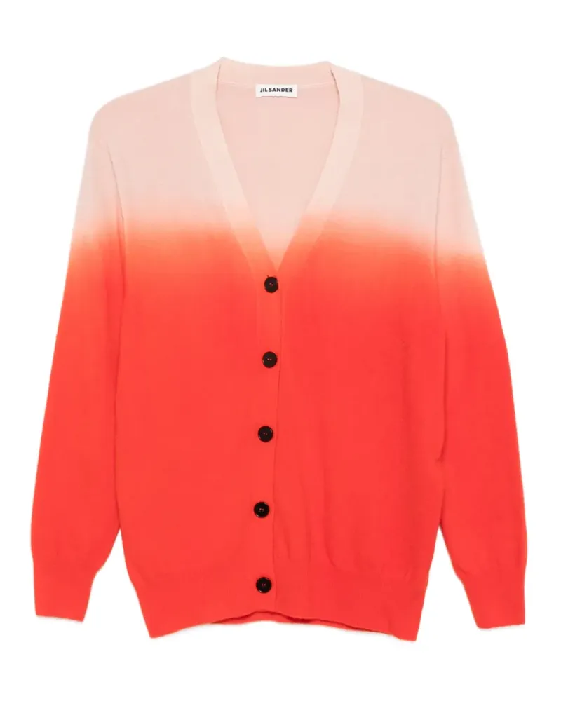 Jil Sander Cardigan mit V-Ausschnitt - Orange Orange