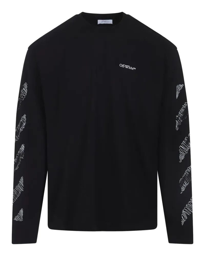 OFF-WHITE Klassisches Langarmshirt - Schwarz Schwarz