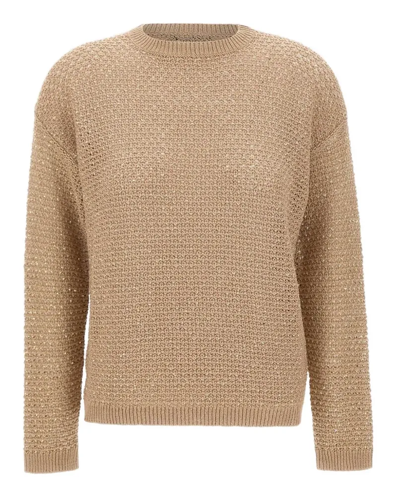 Fabiana Filippi sequin-embellished sweater - Nude Nude