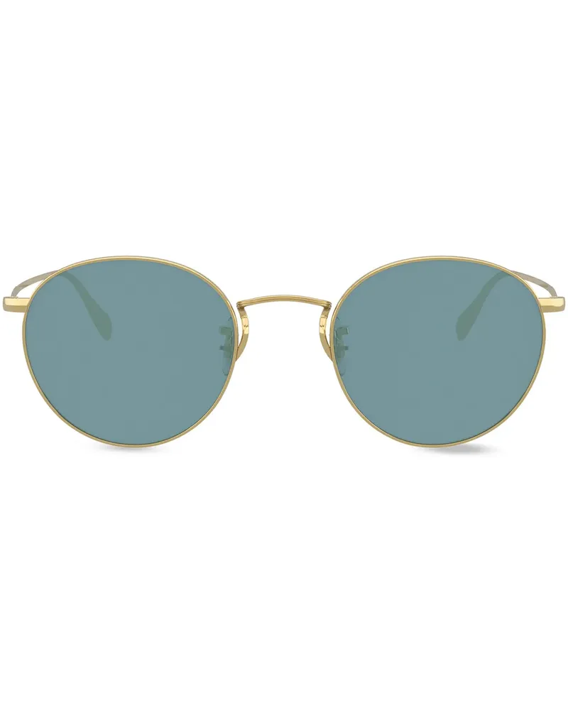 Oliver Peoples Sonnenbrille mit rundem Gestell - Gold Gold