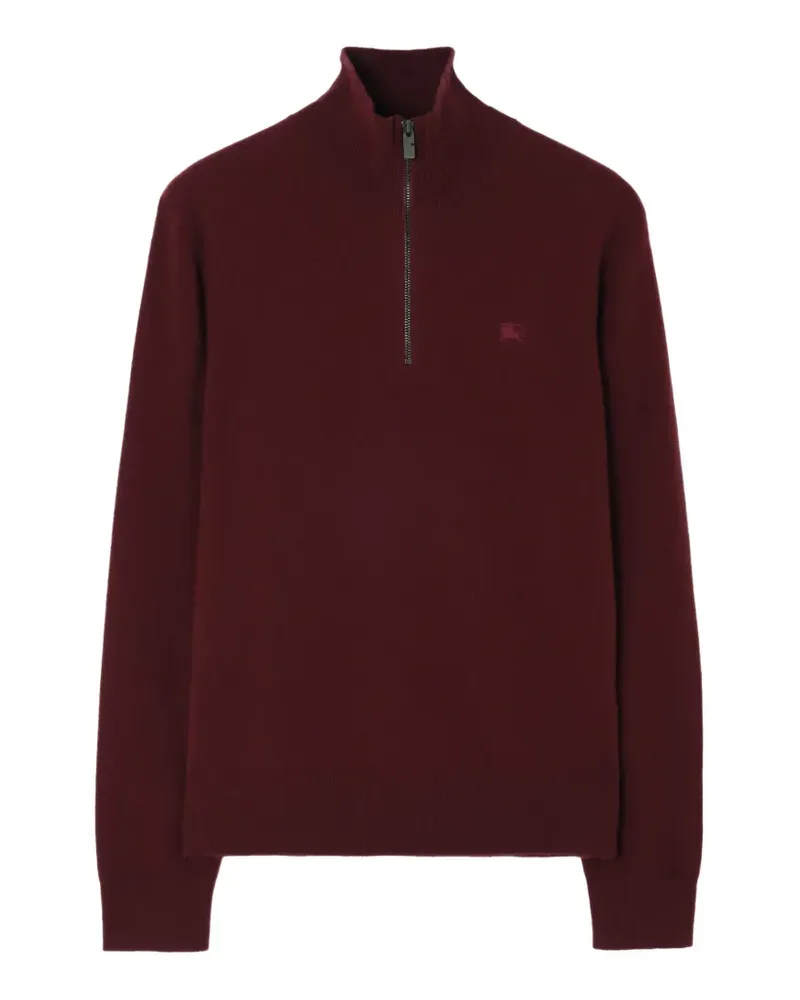 Burberry Kaschmirpullover mit kurzem Reißverschluss - Rot Rot