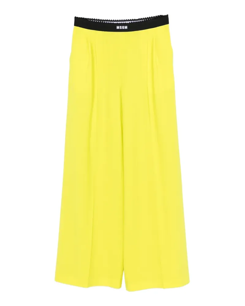 MSGM Palazzohose mit Taschen - Grün Grün