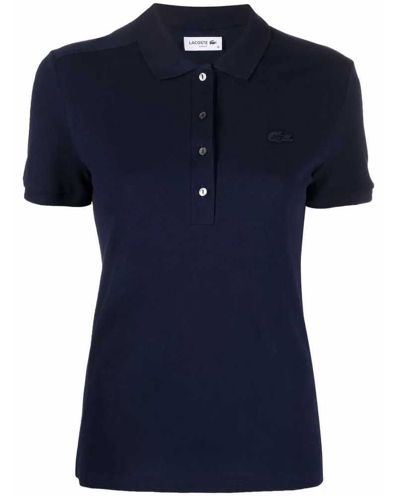 Lacoste Poloshirt mit Logo-Patch - Blau Blau