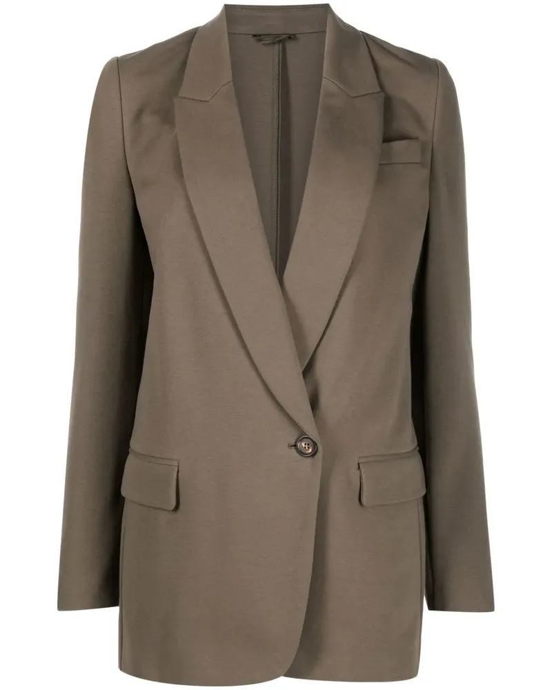 Brunello Cucinelli Einreihiger Blazer - Grün Grün