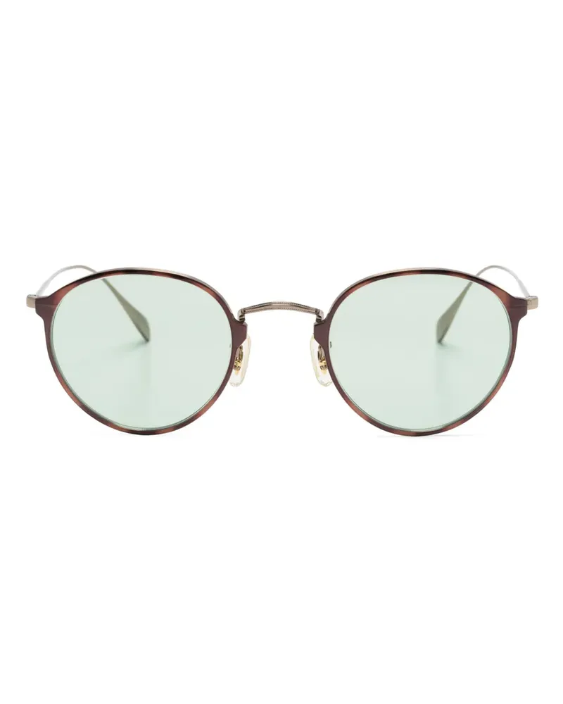 Oliver Peoples Dawsin Sonnenbrille mit rundem Gestell - Braun Braun
