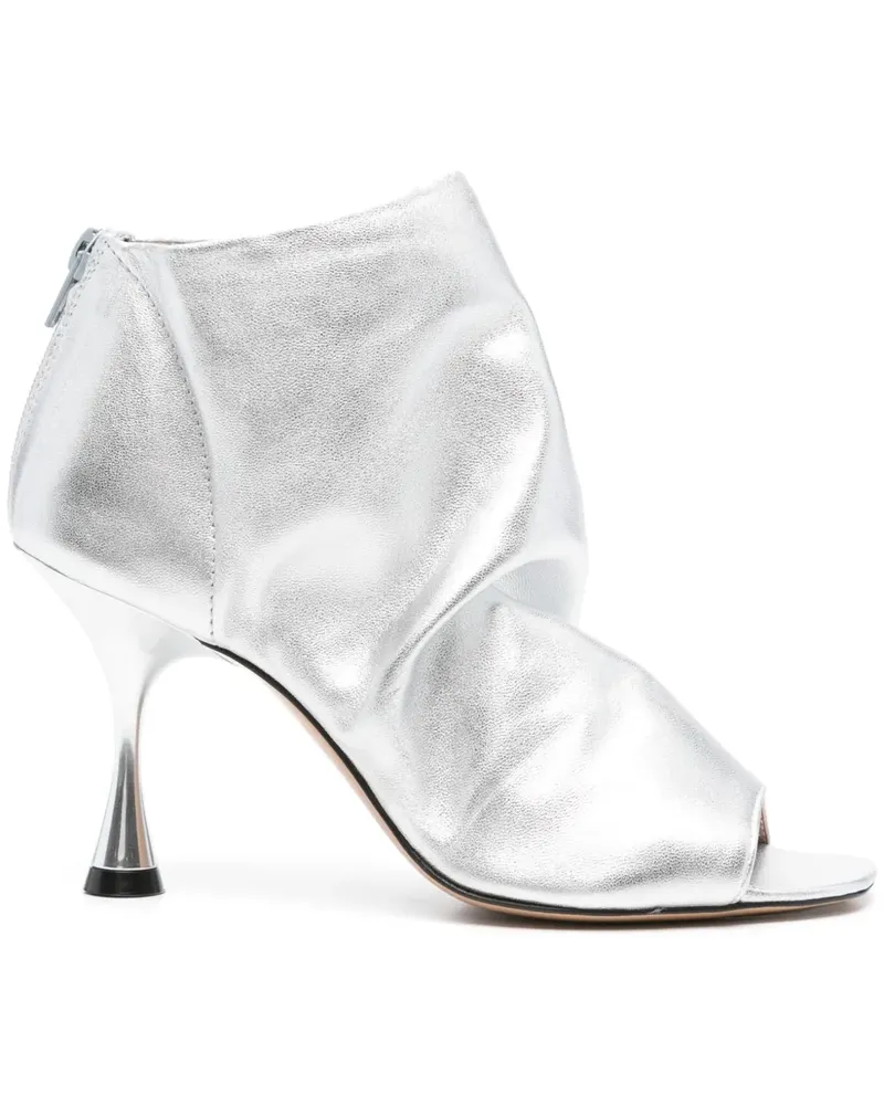 MARC ELLIS Stiefeletten aus Leder 85mm - Silber Silber