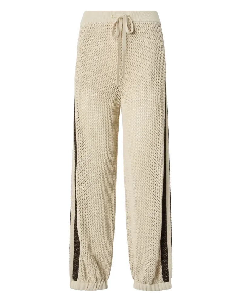Pinko Gestreifte Jogginghose - Nude Nude