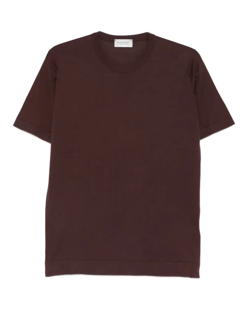 John Smedley Lorca fine-knit T-shirt - Braun Braun