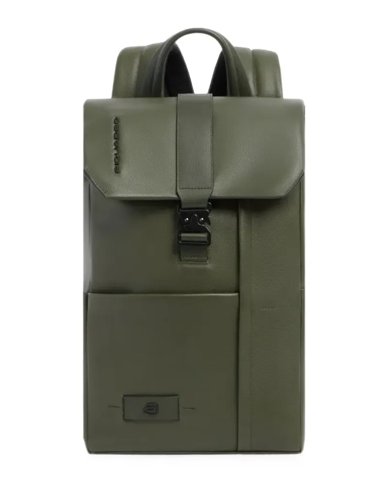 Piquadro buckle-fastening leather backpack - Grün Grün
